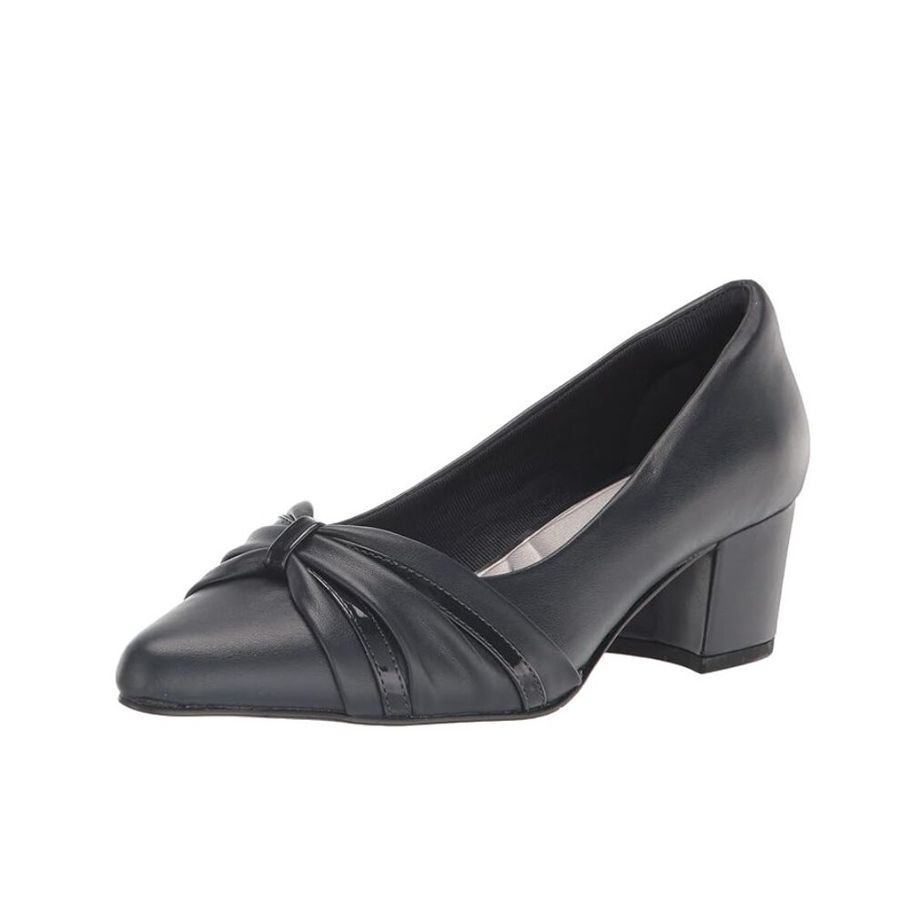 NiB Easy Street Women's Millie Pump Evening Heels Navy Size 8 WW $70 RY1316